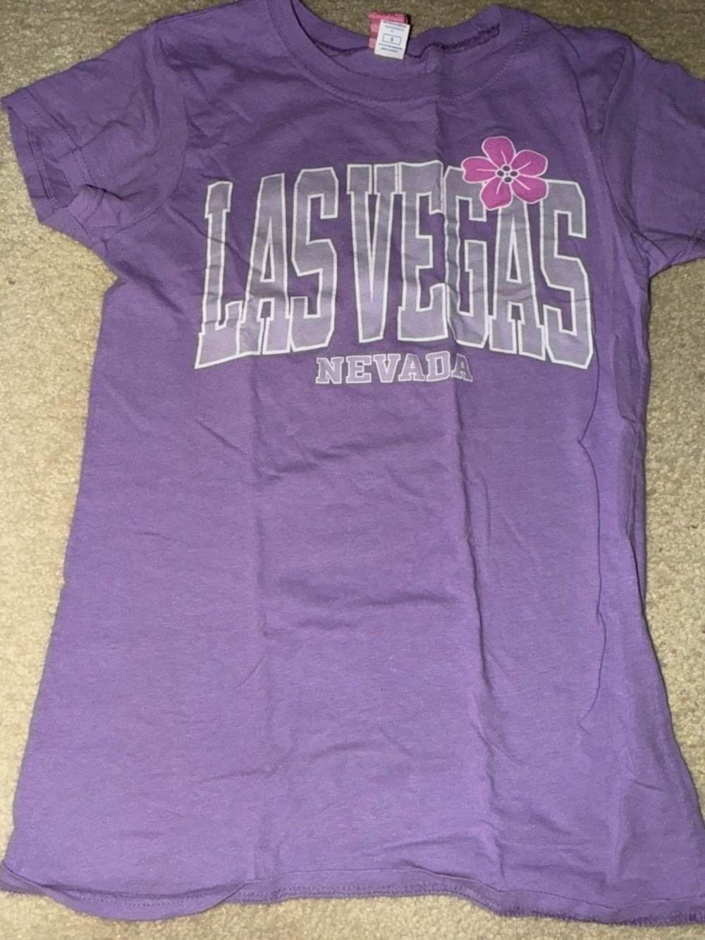 jcpenney Lavender Graphic Tee with Pink Tag